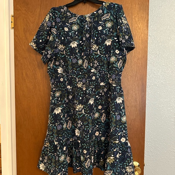 Maurices Navy Floral Midi Dress - Picture 3 of 3